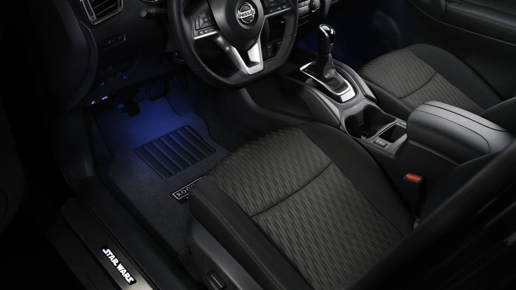 2017 NISSAN ROGUE: ROGUE ONE STAR WARS LIMITED EDITION INTERIOR SHOWN IN CHARCOAL CLOTH.